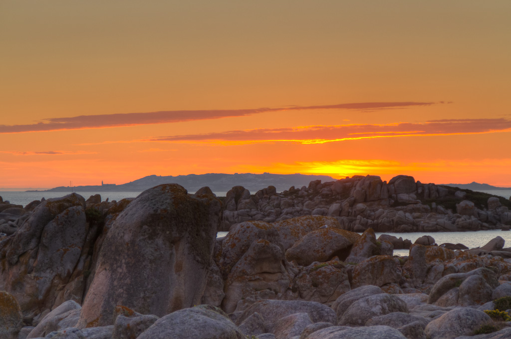 Atardecer con Sálvora al fondo