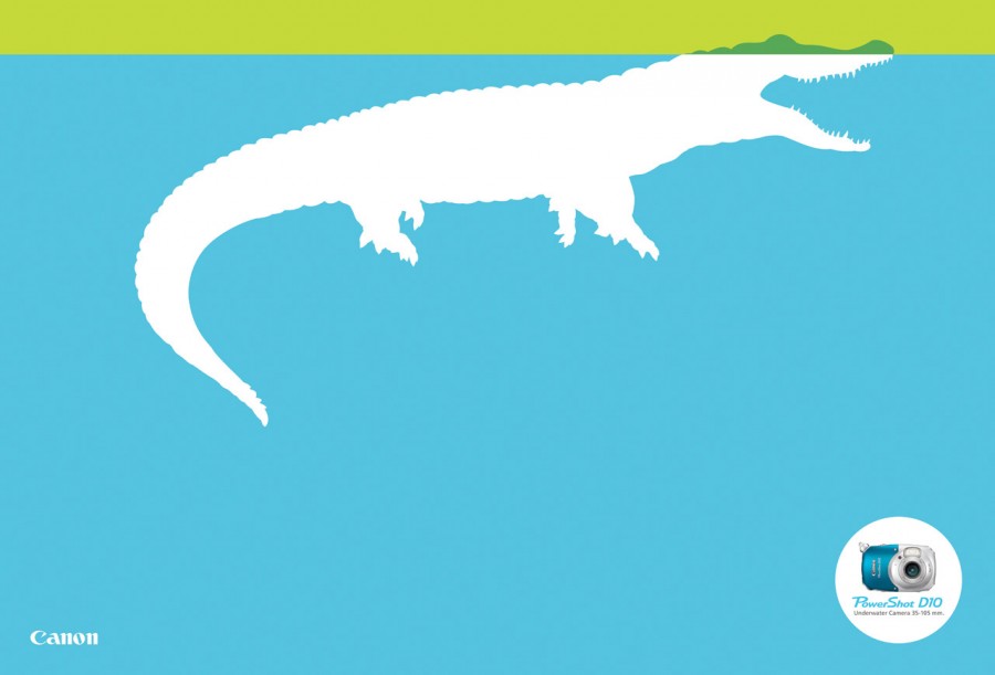 Canon Powershot D10 alligator