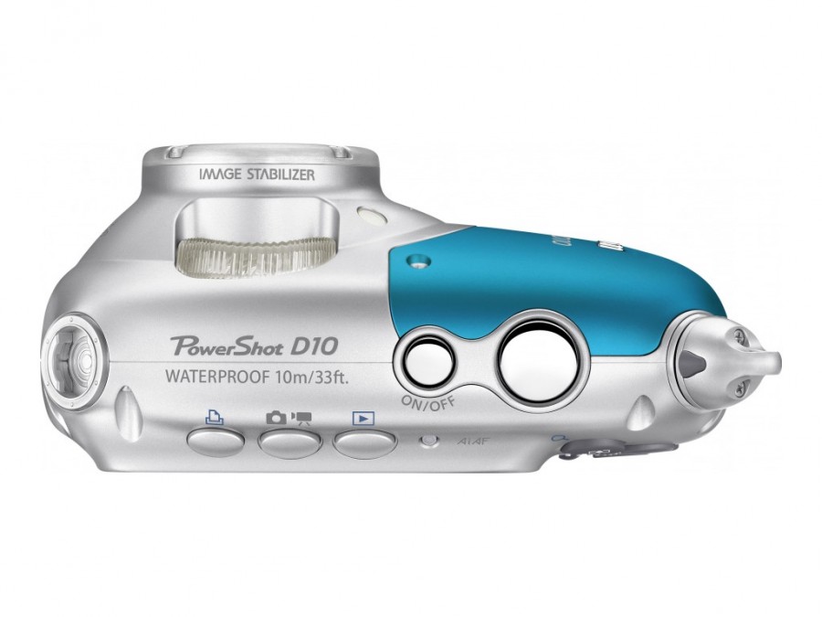 Canon Powershot D10 top