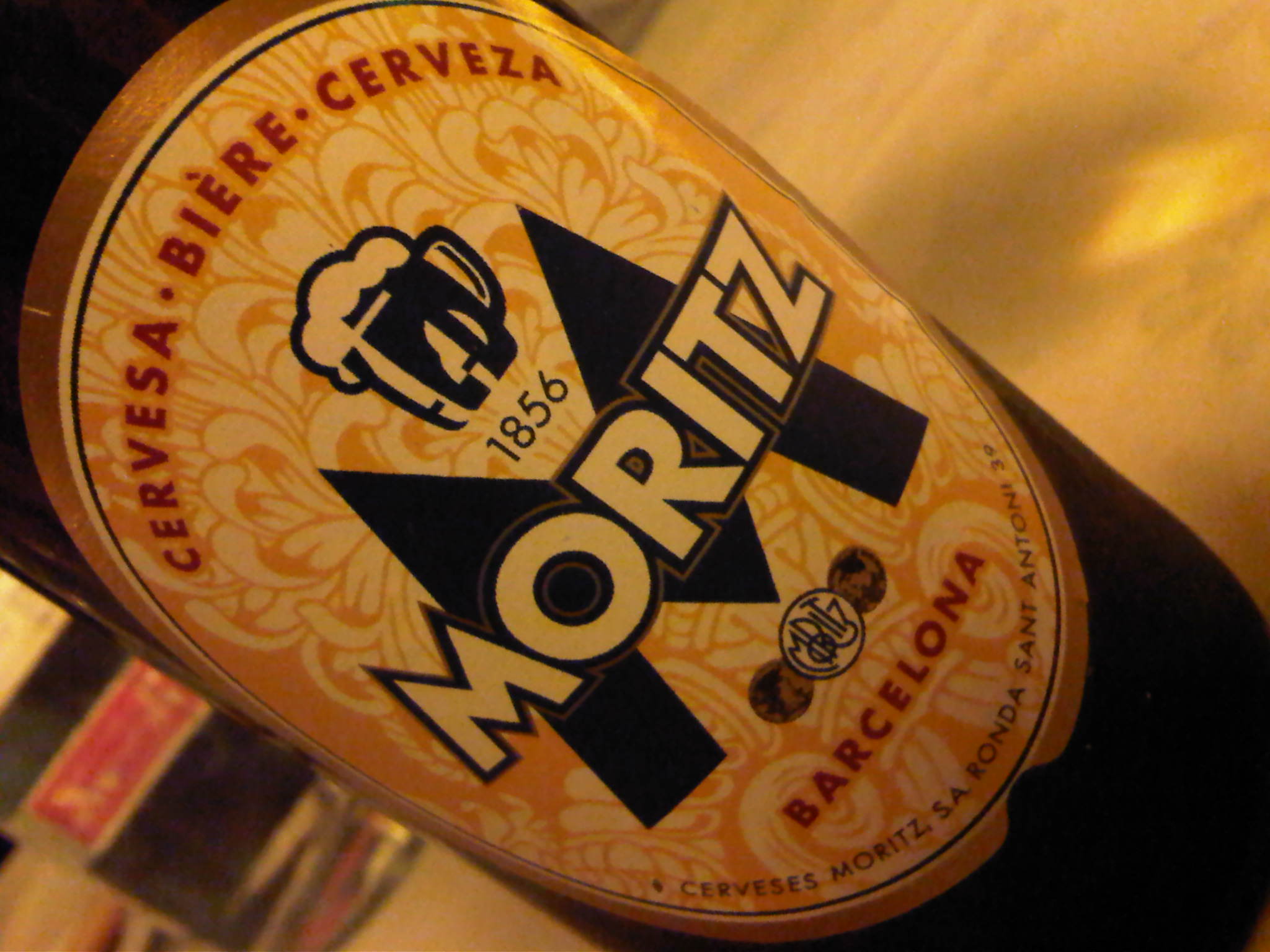 Cerveza Moritz Barcelona 1856