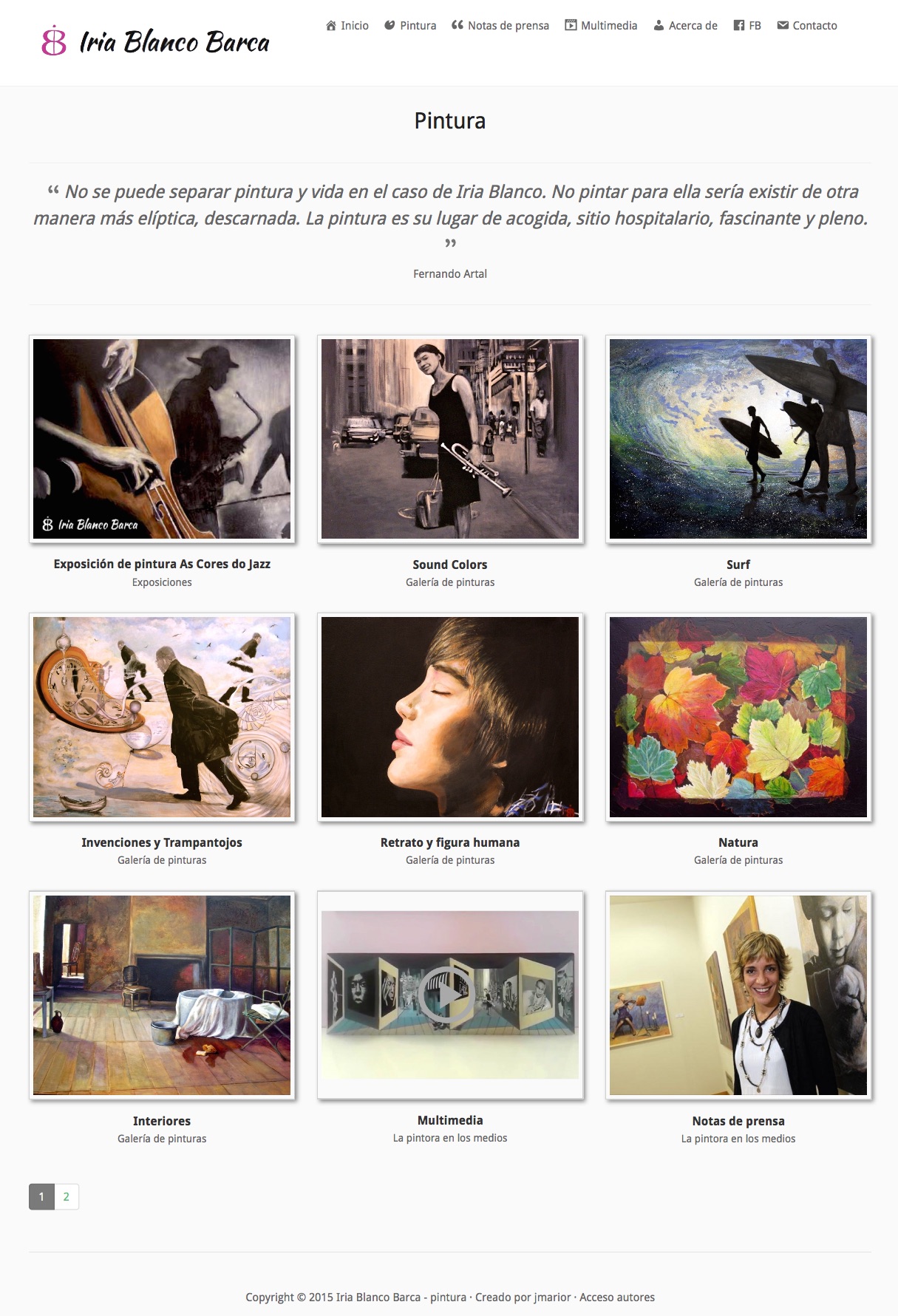 Iria Blanco Barca pintura website 2015