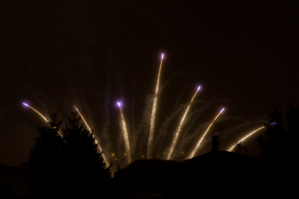 Fuegos artificiales Peregrina 2011 · Pontevedra (I)