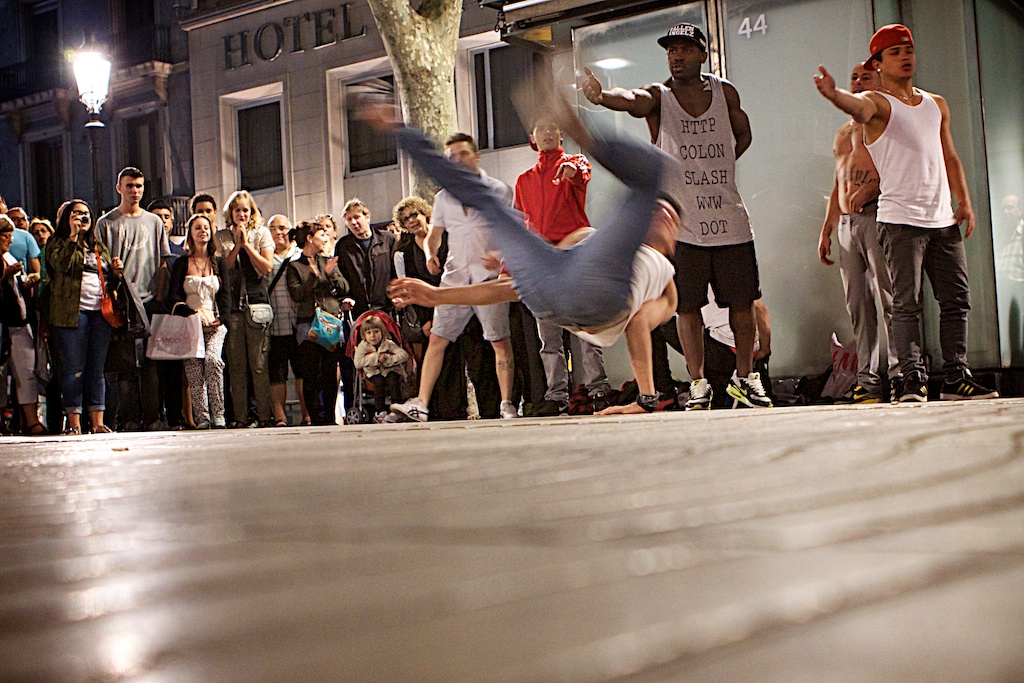 Break dance Rambla Catalunya