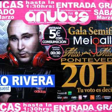 carteles callejeros dj kiko ribera