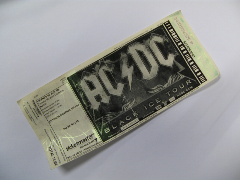 Concierto AC/DC gira Black Ice, Madrid 2009