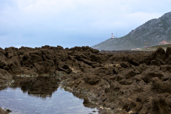 faro de cabo silleiro al amanecer