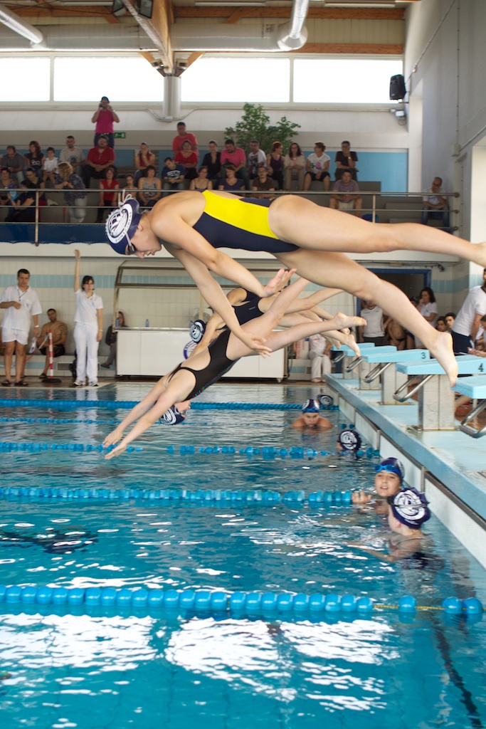 Festival de Natación CNP · Pedestales de salida