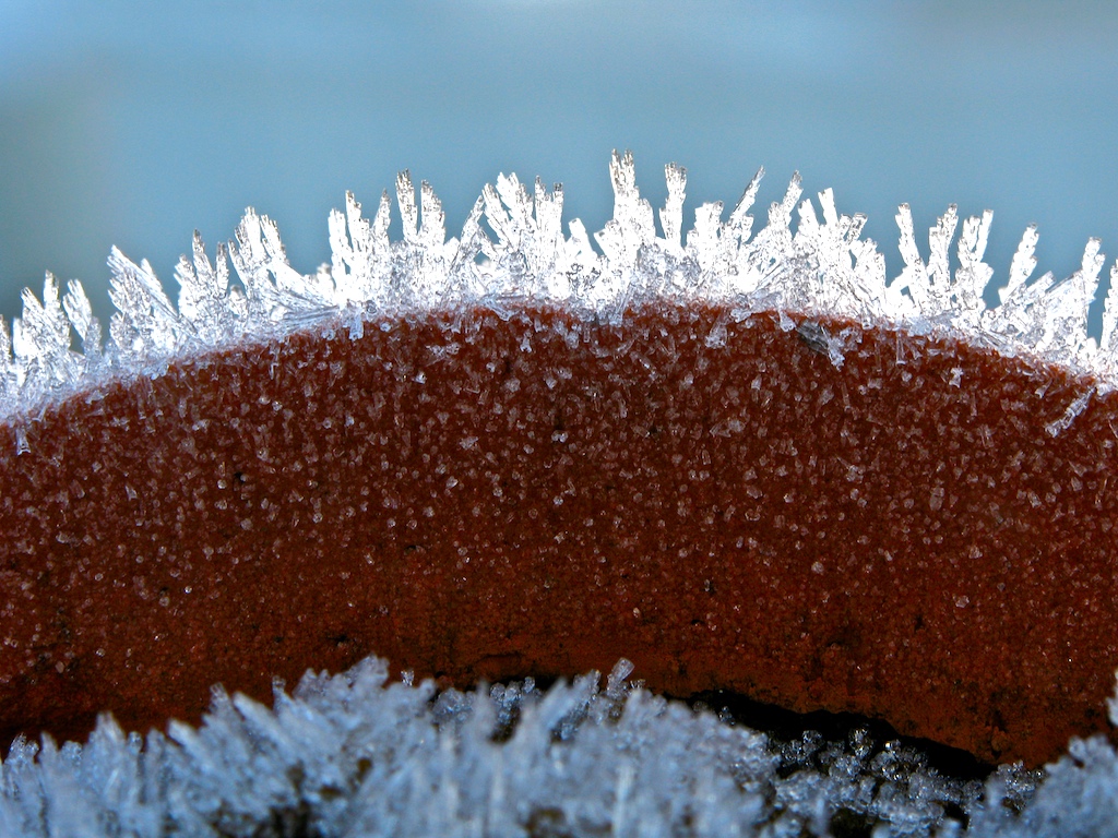 Hielo en el tejado