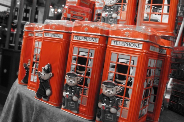 london in red · harrods cabins