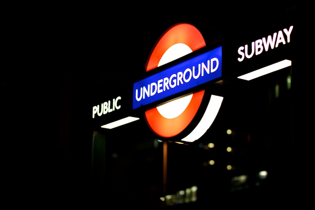 London public underground subway