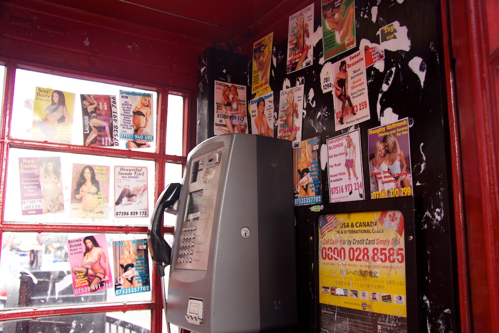 Londres · Las cabinas del sexo