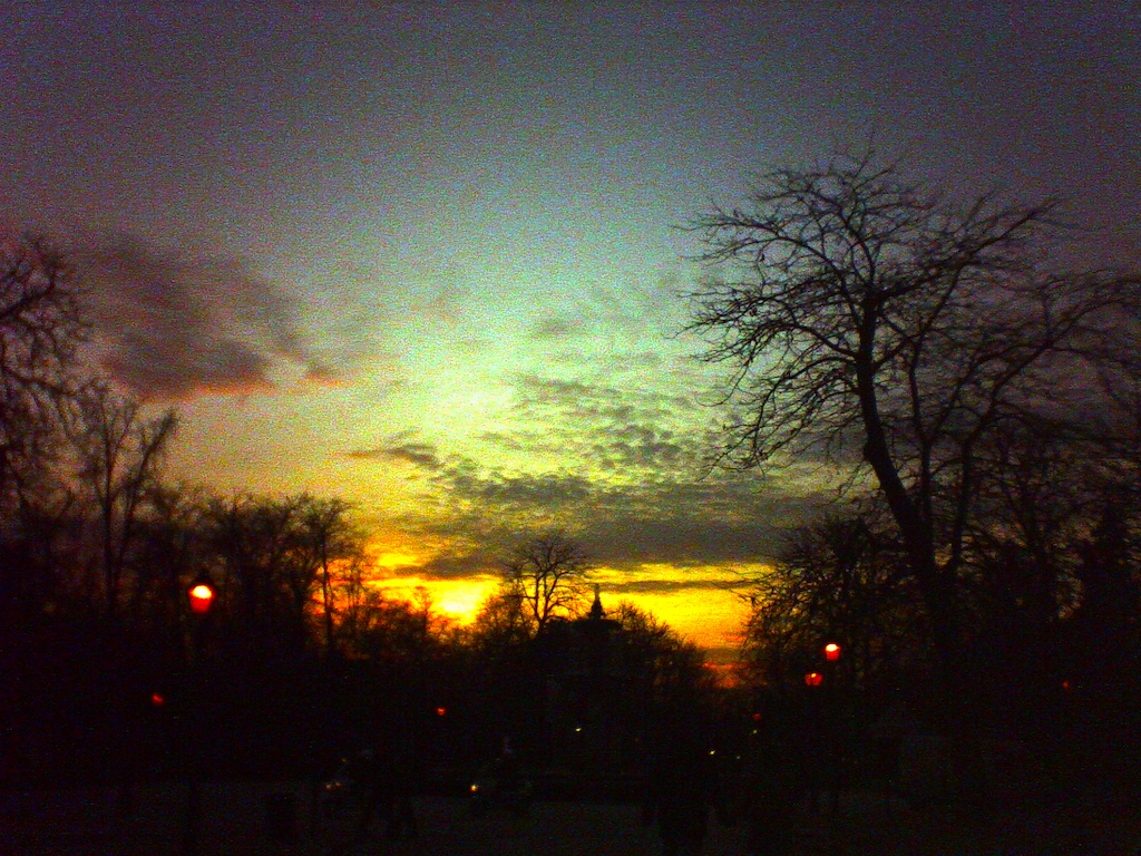 Atardecer en el Parque del Retiro