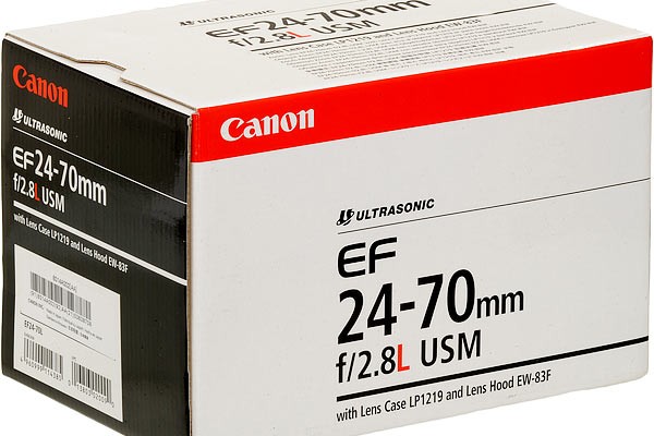 Objetivo CANON EF-24-70mm f-2.8 L USM caja