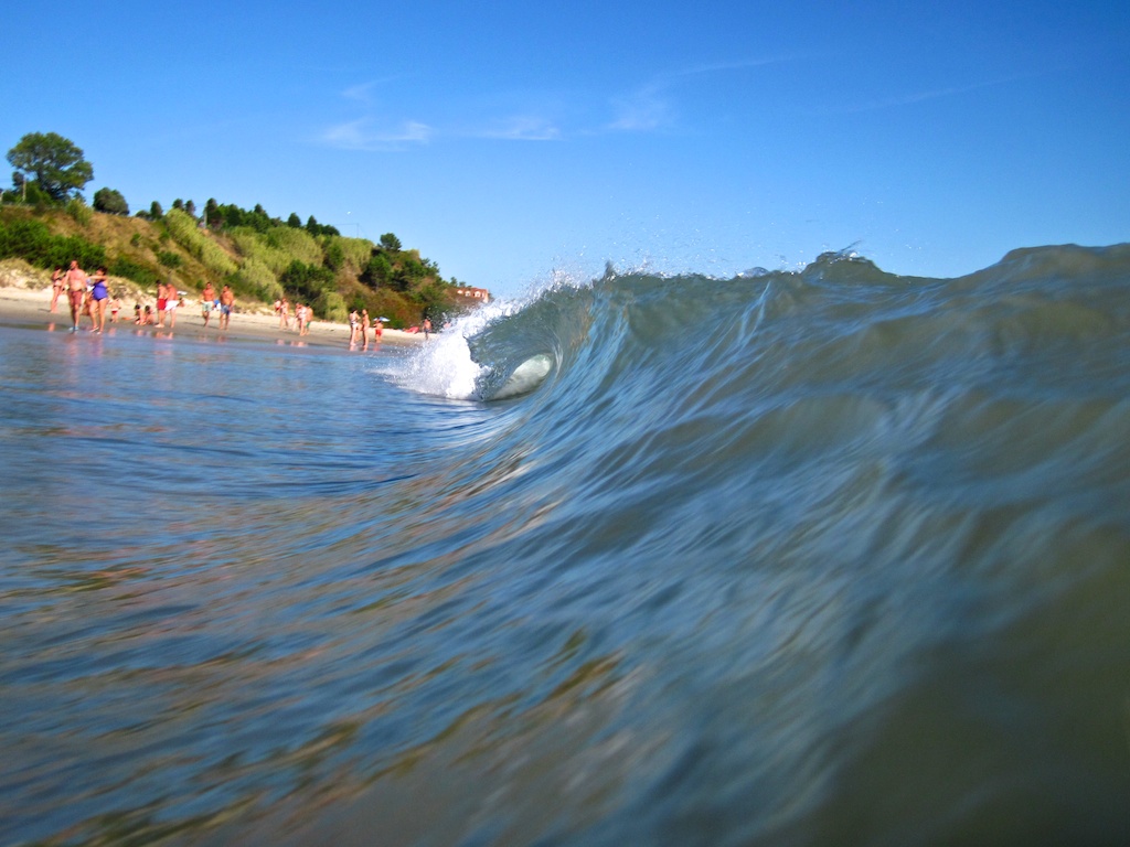 Disfrutar de las olas
