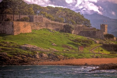 parador de baiona pontevedra hdr