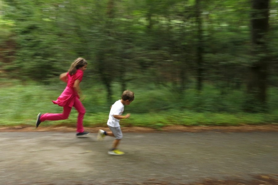 paupau y nicolás corriendo por el bosque (2)