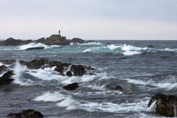 pescador en cabo silleiro 2