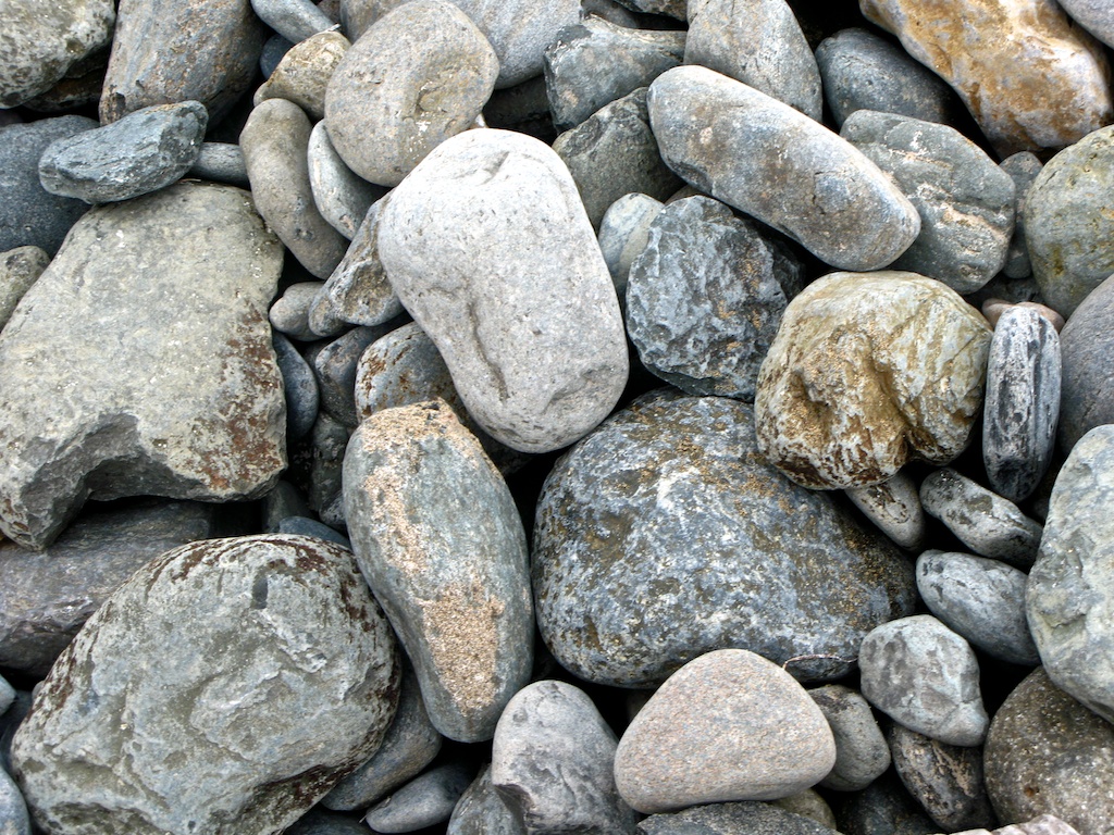 Piedras y arena