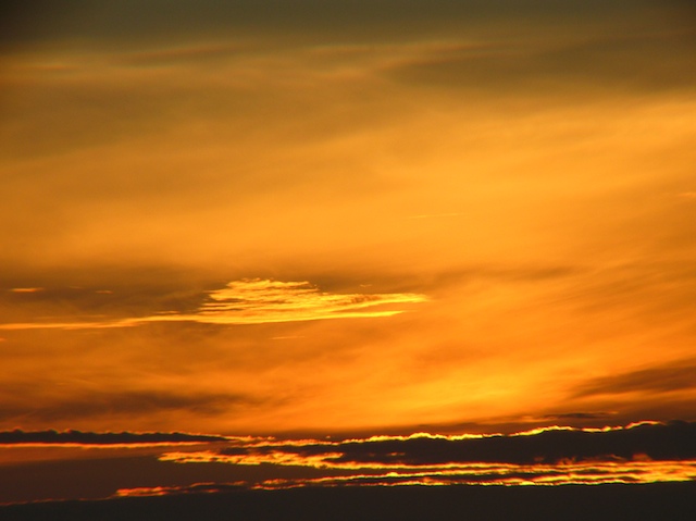 Puesta de sol desde A Guía