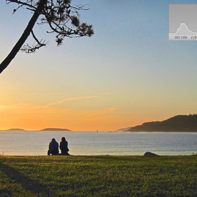 puesta de sol playa america (exposicion correcta)