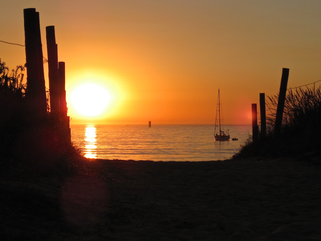 Playa América · Puesta de Sol