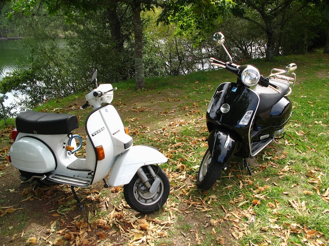 Vespas de familia