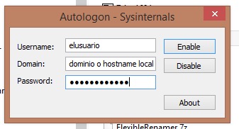 Cómo automatizar el inicio de sesión en Windows con Sysinternals AutoLogon