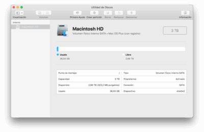 Fragmentación y rendimiento de discos mecánicos fromateados como «Mac OS plus con registro»
