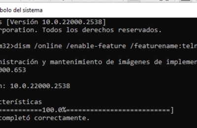 Cómo instalar Telnet client en Windows 11 vía cmd
