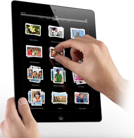 Gestos multitouch en el iPad con 4 y 5 dedos