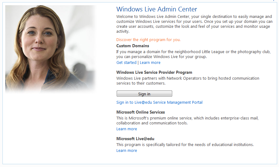 Domains Live de Microsoft como alternativa a Google Apps