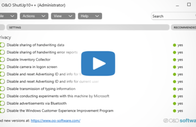 O&O ShutUp10++ optimizador para Windows 10 y 11