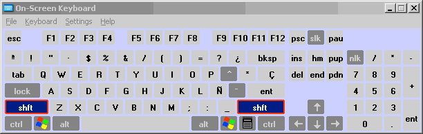 Windows osk teclado en pantalla